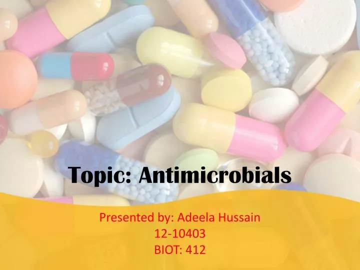 topic antimicrobials