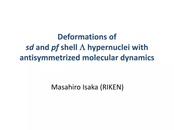 deformations of sd and pf shell l hypernuclei with antisymmetrized molecular dynamics
