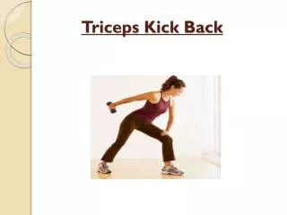 triceps kick back