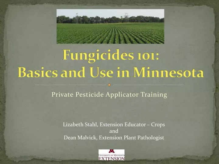 fungicides 101 basics and use in minnesota