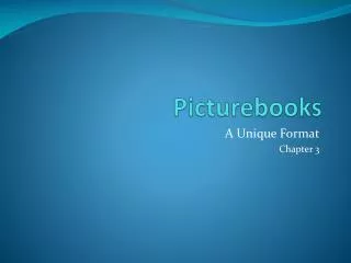 Picturebooks