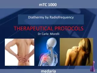 THERAPEUTICAL PROTOCOLS Dr Carlo Morelli