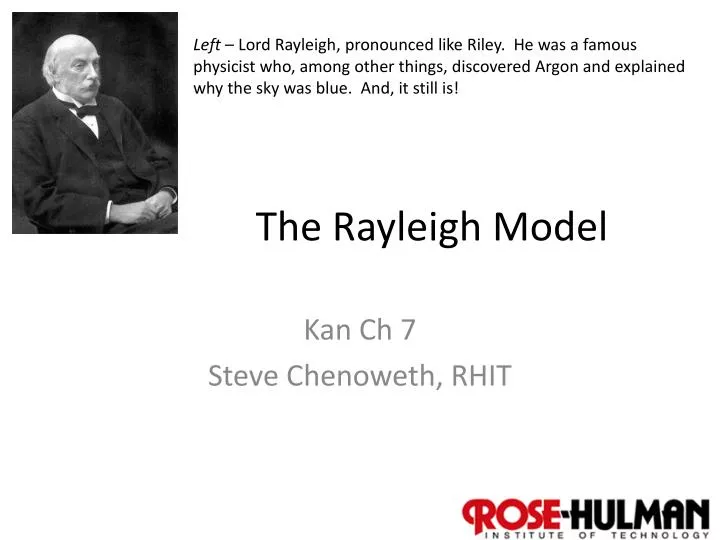 the rayleigh model
