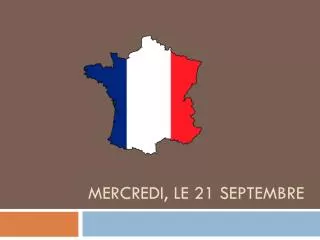 mercredi le 21 septembre