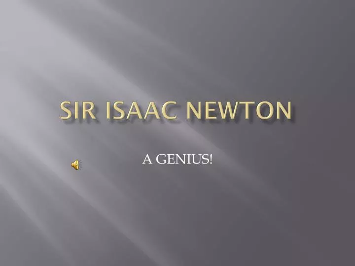 sir isaac newton