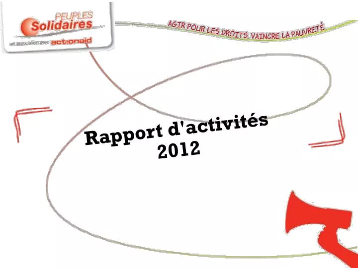 rapport d activit s 2012