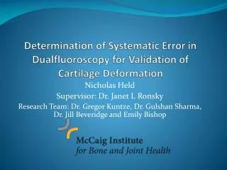 Determination of Systematic Error in Dualfluoroscopy for Validation of Cartilage Deformation