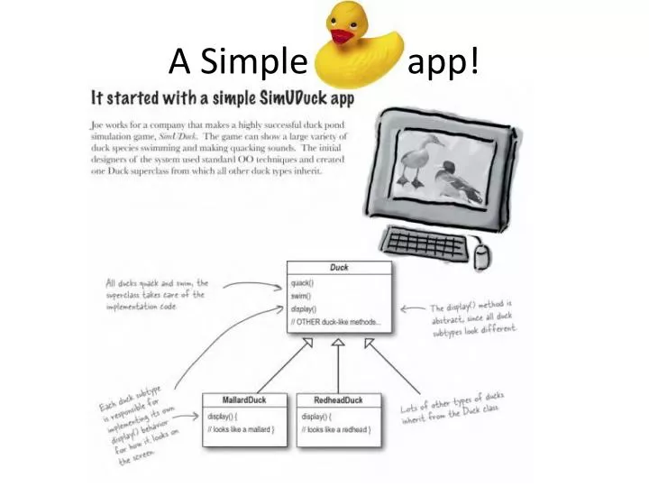 a simple duck app