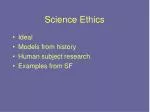 Science Ethics