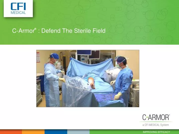 c armor defend the sterile field