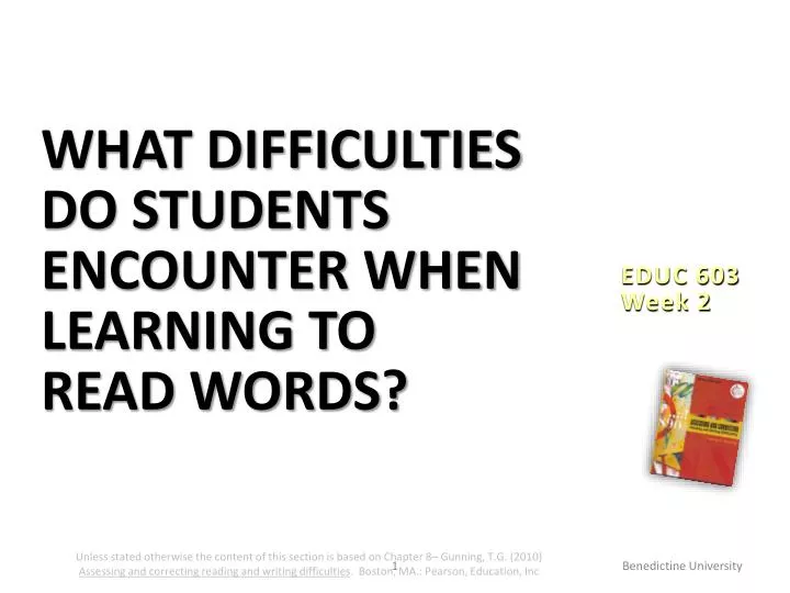 what difficulties do students encounter when learning to read words