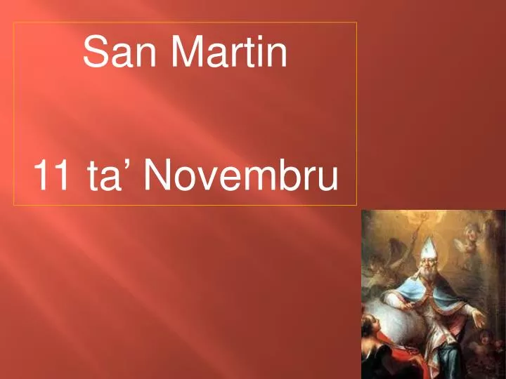 san martin 11 ta novembru