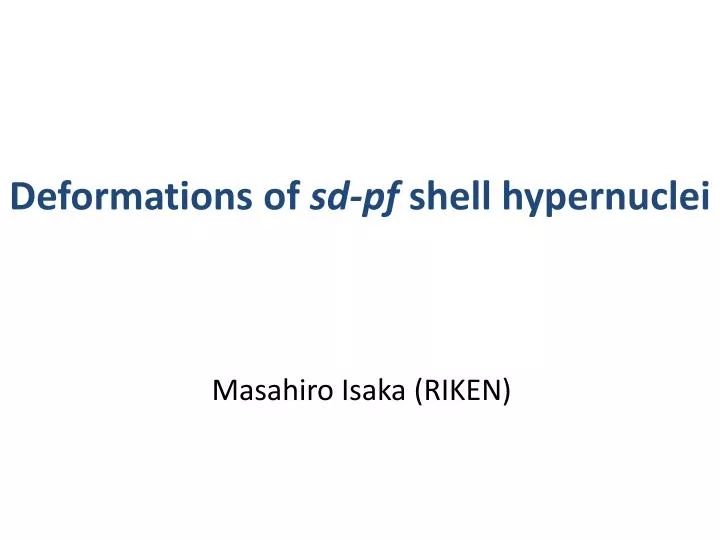 deformations of sd pf shell hypernuclei
