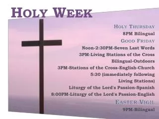 Holy Week