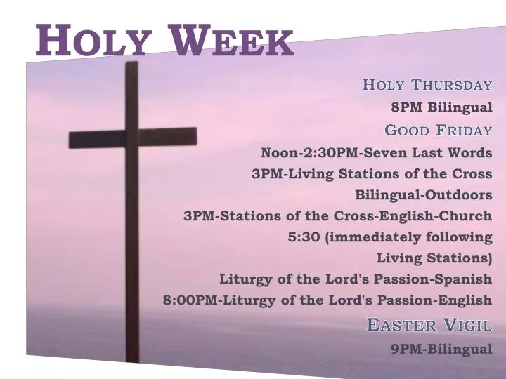 holy week