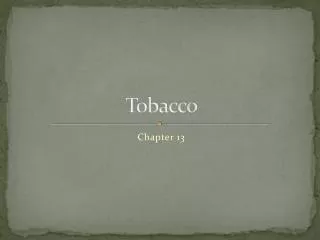 tobacco