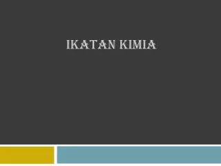 ikatan kimia