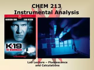 CHEM 213 Instrumental Analysis