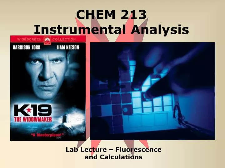 chem 213 instrumental analysis