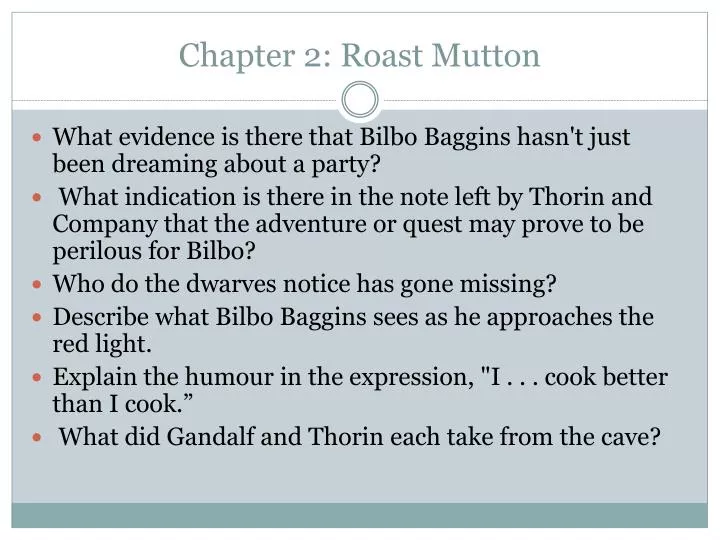 chapter 2 roast mutton