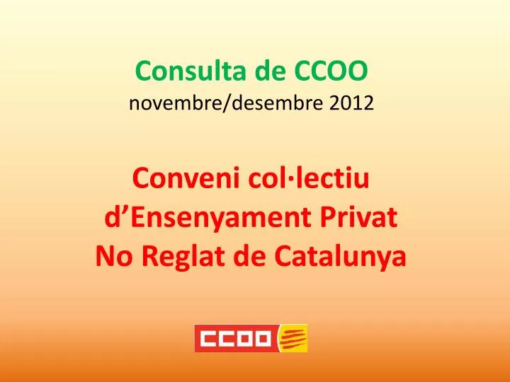 consulta de ccoo novembre desembre 2012