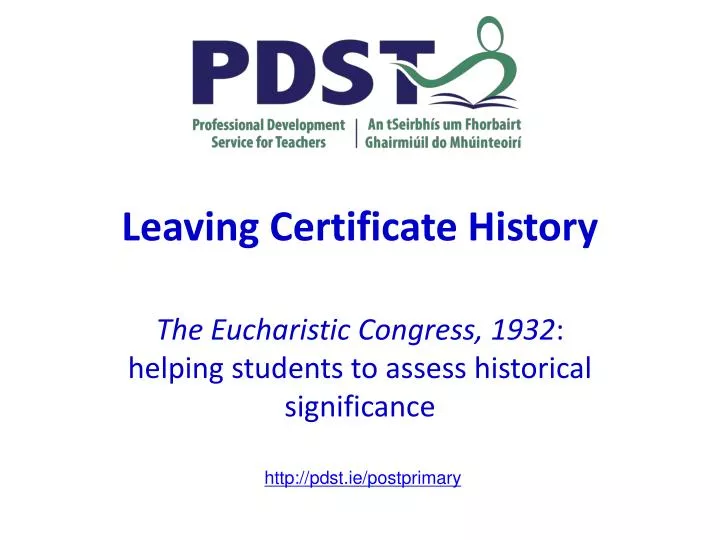 leaving certificate history