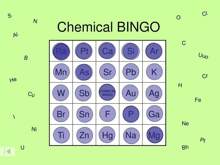 chemical bingo