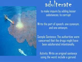 adulterate