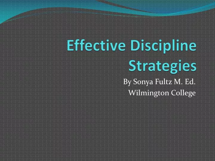 effective discipline strategies