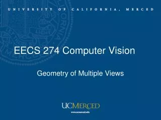 EECS 274 Computer Vision