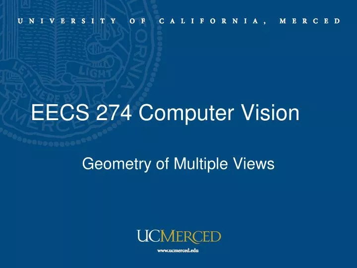 eecs 274 computer vision