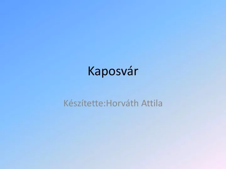 kaposv r