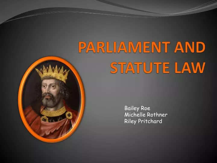 parliament and statute law