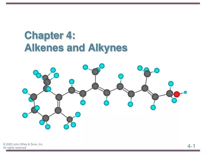 chapter 4 alkenes and alkynes