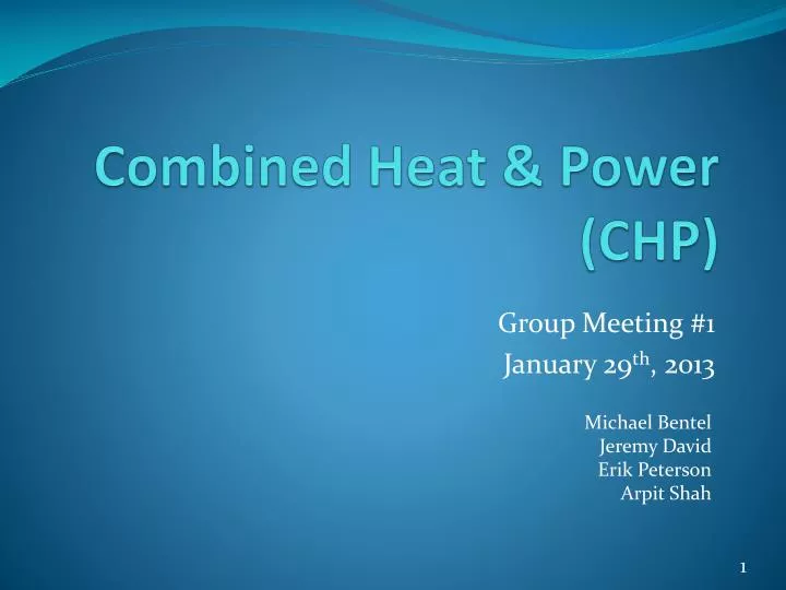 combined heat power chp