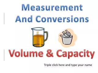 Measurement And Conversions