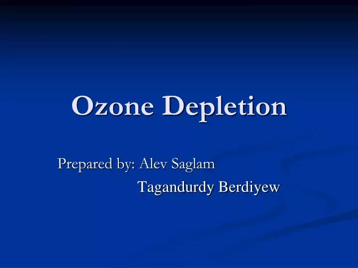 ozone depletion