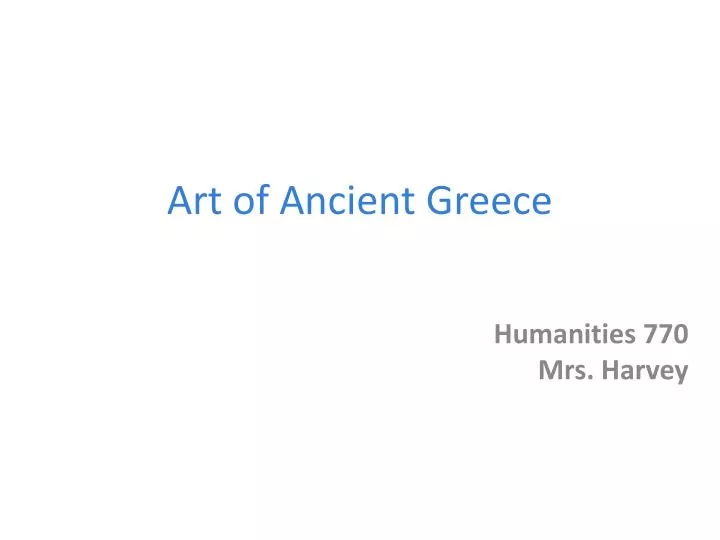 art of ancient greece