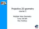 Projective 2D geometry course 2 - slide 1