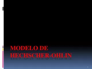modelo de hechscher ohlin