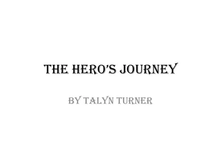 the hero s journey