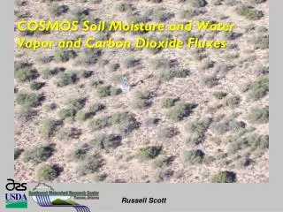 COSMOS Soil Moisture and Water Vapor and Carbon Dioxide Fluxes