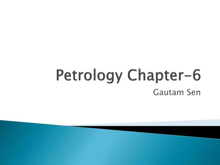 petrology chapter 6