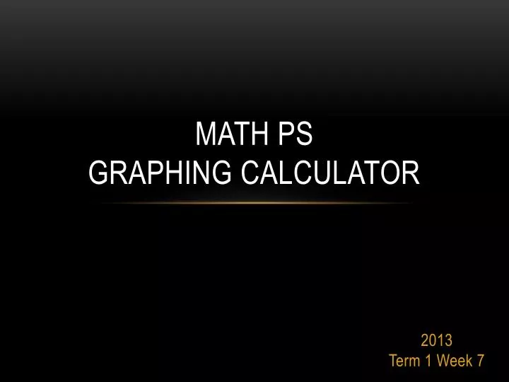 math ps graphing calculator