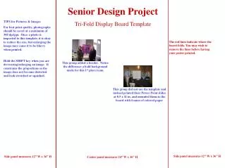 Senior Design Project Tri-Fold Display Board Template