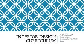 Interior Design Curriculum