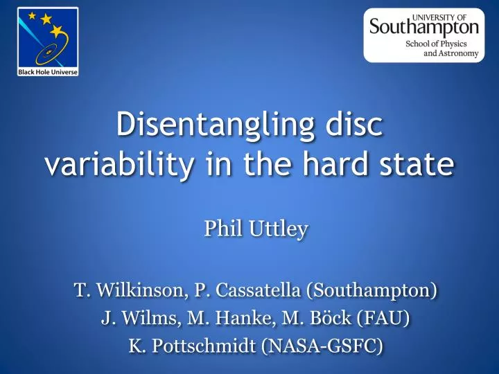 disentangling disc variability in the hard state