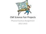 CMI Science Fair Projects - slide 1