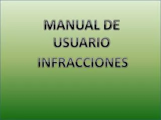infracciones