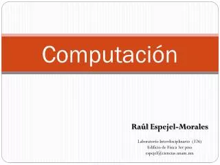 computaci n